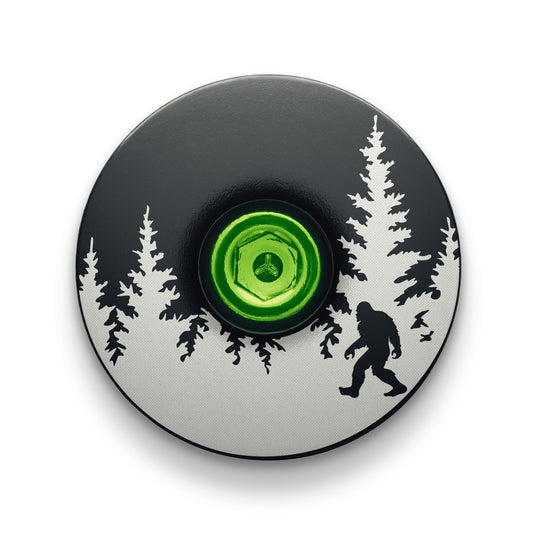 Bigfoot Hiding Custom Bike Top Cap