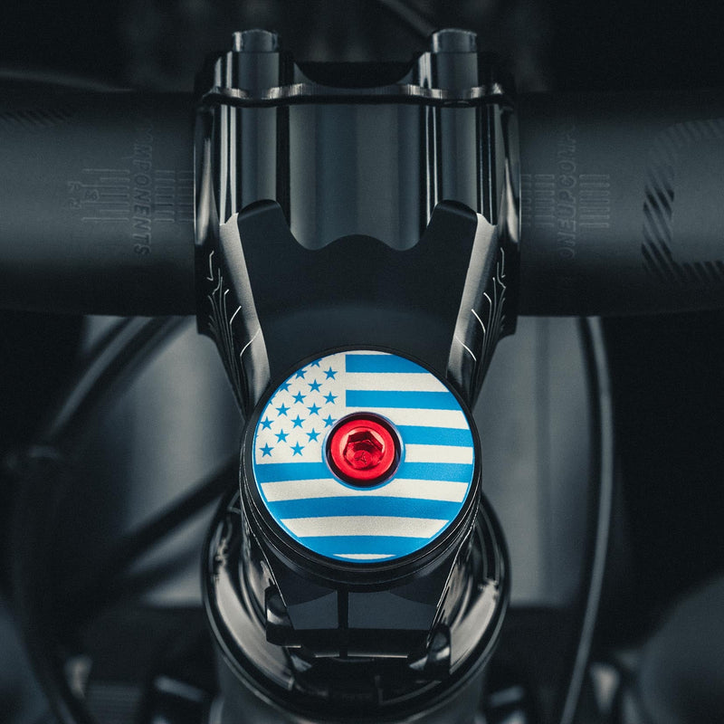 Load image into Gallery viewer, American Flag Custom Bike Headset Cap

