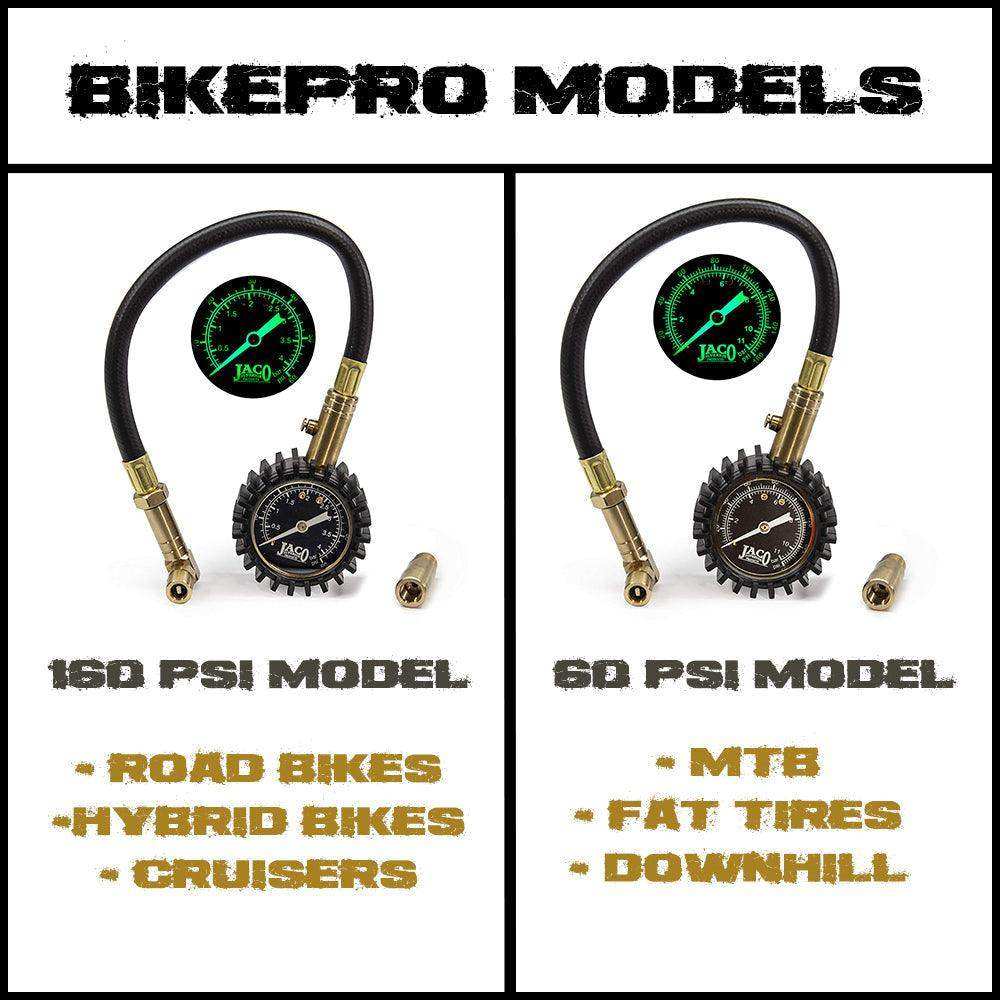 BikePro™ Presta Tire Pressure Gauge - 60 PSI | Presta & Schrader (Mountain Bikes) - Skoutley Outdoors LLC