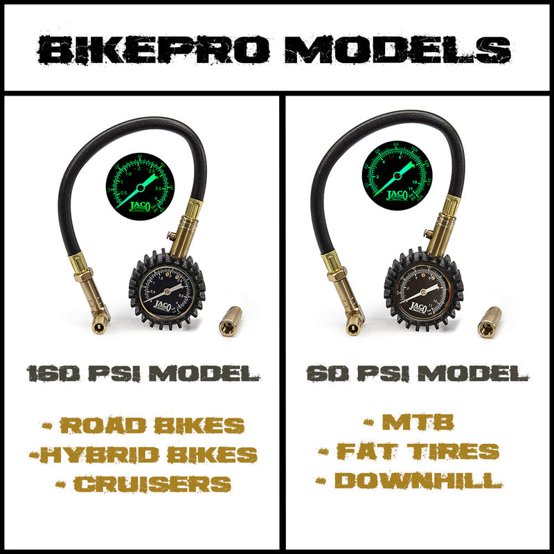Load image into Gallery viewer, BikePro™ Presta Tire Pressure Gauge - 60 PSI | Presta &amp; Schrader (Mountain Bikes)
