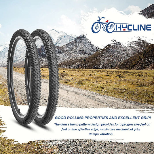 Mountain Bike Tires (2-Pack) - 20/24/26 Inch