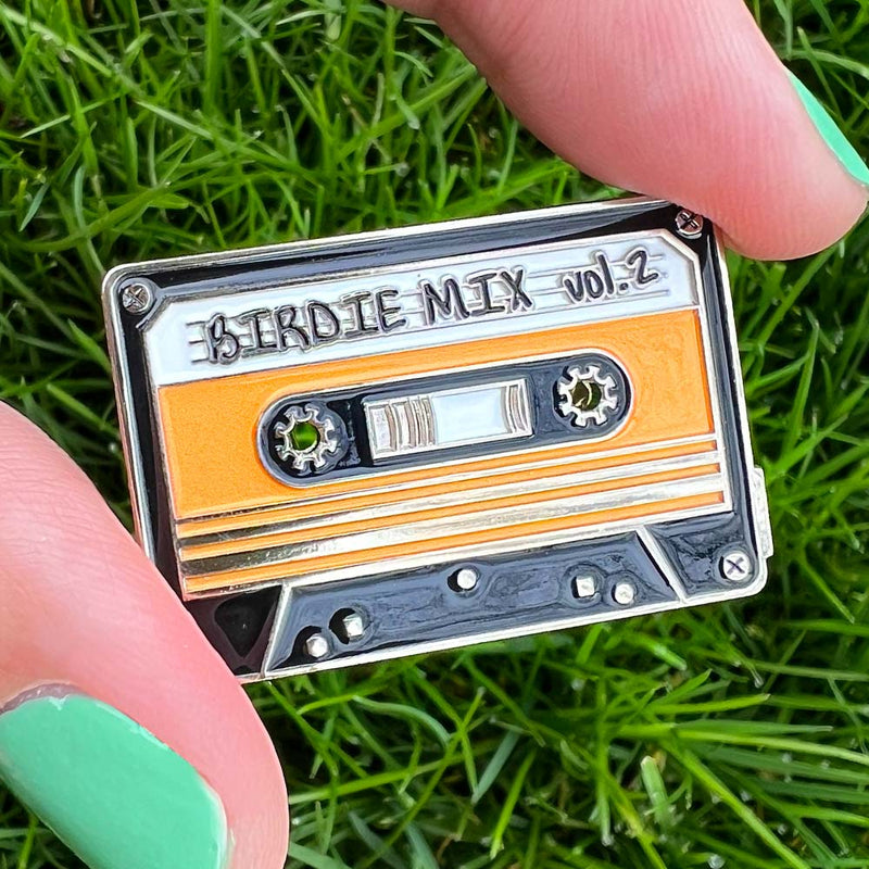 Load image into Gallery viewer, Birdie Mix Cassette Pin
