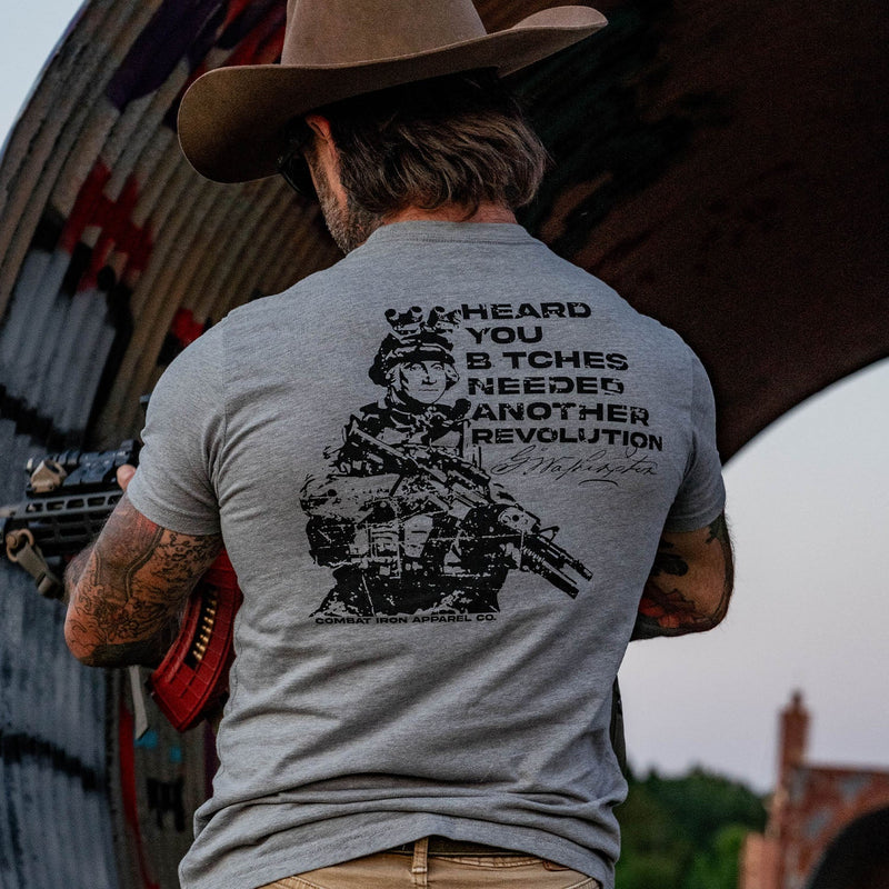 Load image into Gallery viewer, George Washington: Heard You B*tches Needed Another Revolution Men&#39;s T-Shirt
