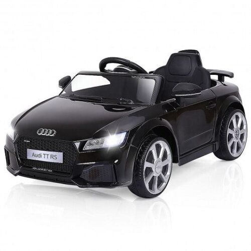 Black 12V Kids Electric Ride-On Car with Remote Control and Music Player