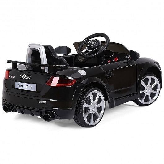 Load image into Gallery viewer, Black 12V Kids Electric Ride-On Car with Remote Control and Music Player
