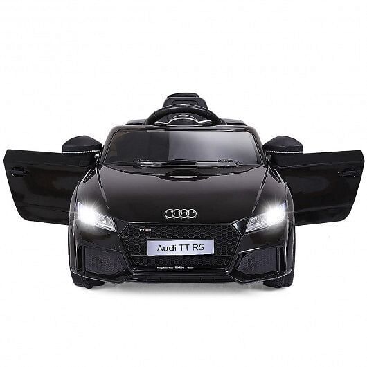 Load image into Gallery viewer, Black 12V Kids Electric Ride-On Car with Remote Control and Music Player
