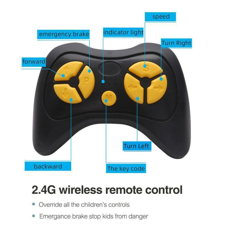 Load image into Gallery viewer, Black 12V Kids Ride-On Car with Parent Remote Control for Safe Play
