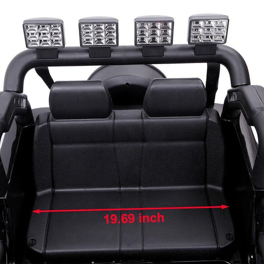 Black 12V Kids Ride-On Car with Parent Remote Control for Safe Play