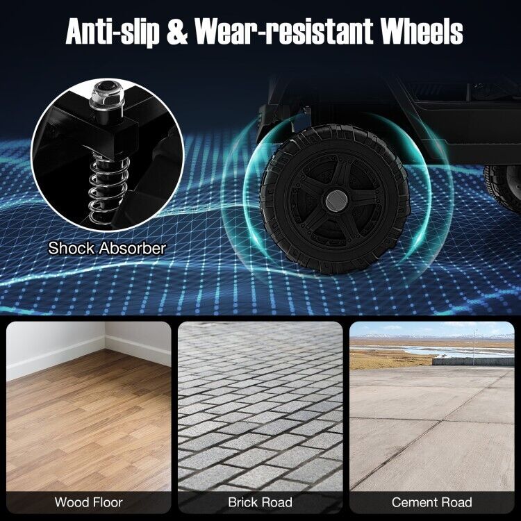 Load image into Gallery viewer, Black 12V Kids Ride On Truck with Remote Control, Music, and Lights
