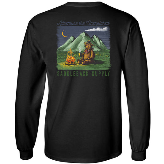 Camping Bear Long Sleeve Tee
