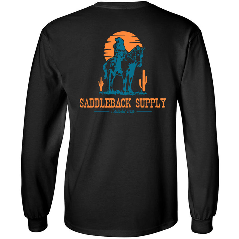 Load image into Gallery viewer, Cowboy &amp; Trusty Steed Long Sleeve Tee
