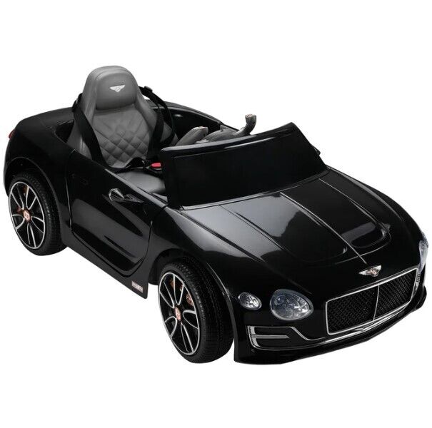 Load image into Gallery viewer, Black Bentley 12V Ride-On Car with Parental Remote Control - 2 Speeds for Ages 3-6
