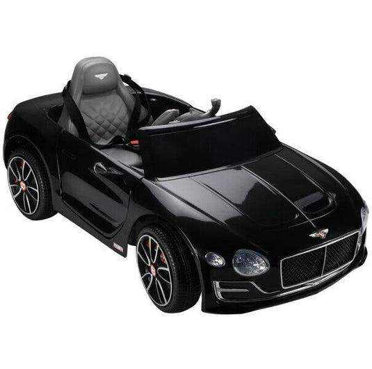 Black Bentley 12V Ride-On Car with Parental Remote Control - 2 Speeds for Ages 3-6