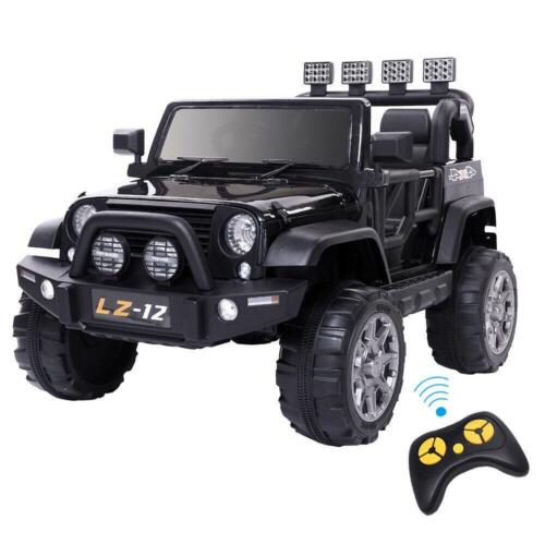 Black Electric 12V Kids Ride On Car with Remote Control and Music