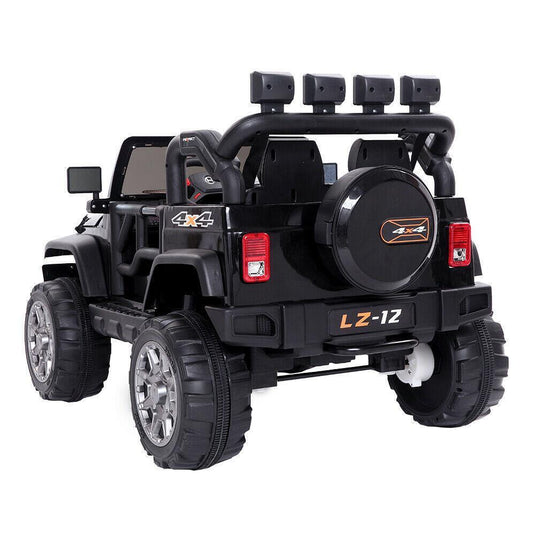 Black Electric 12V Kids Ride On Car with Remote Control and Music