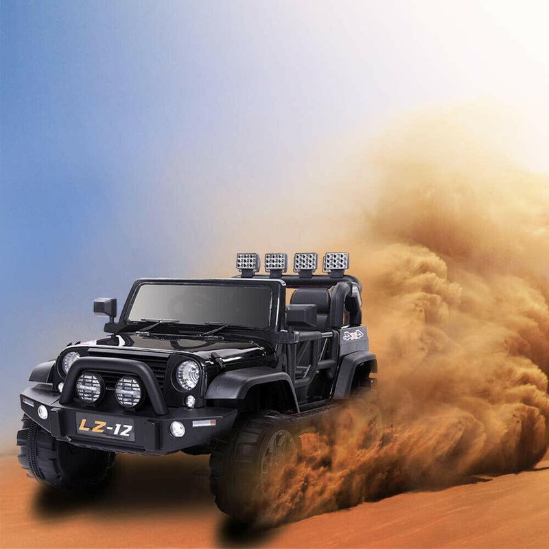 Load image into Gallery viewer, Black Electric 12V Kids Ride On Car with Remote Control and Music
