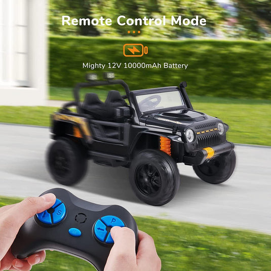 Black Kids Electric Ride On Car with Remote Control - Fun and Exciting Toy for 12V Adventures