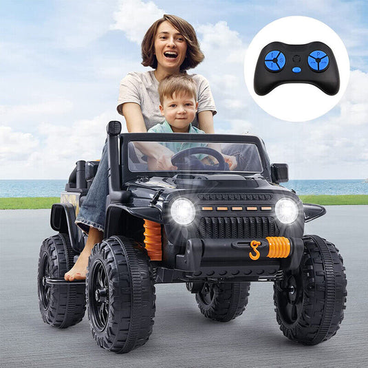 Black Kids Electric Ride On Car with Remote Control - Fun and Exciting Toy for 12V Adventures