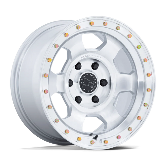 Black Rhino Hard Alloys Br029 Trooper Gloss Silver W/ Machined Face