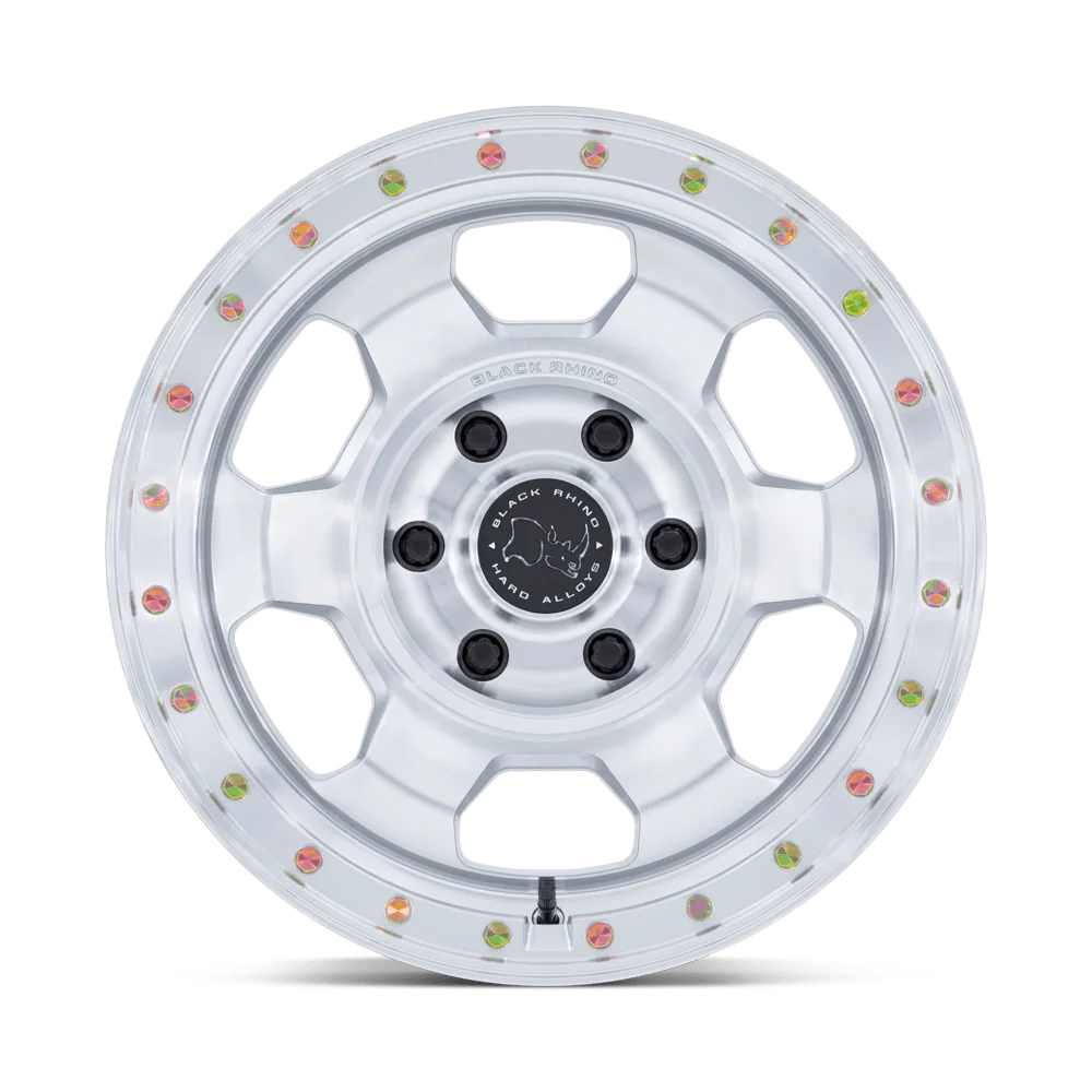 Black Rhino Hard Alloys Br029 Trooper Gloss Silver W/ Machined Face