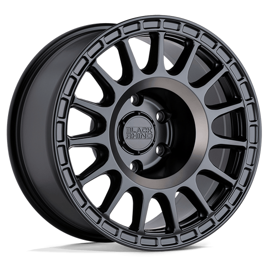Black Rhino Hard Alloys Sandstorm Semi Gloss Black W/ Machined Dark Tint Ring