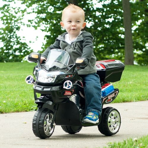 Load image into Gallery viewer, Black Toddler Motorcycle Trike: A Fun and Powerful Outdoor Ride for Kids
