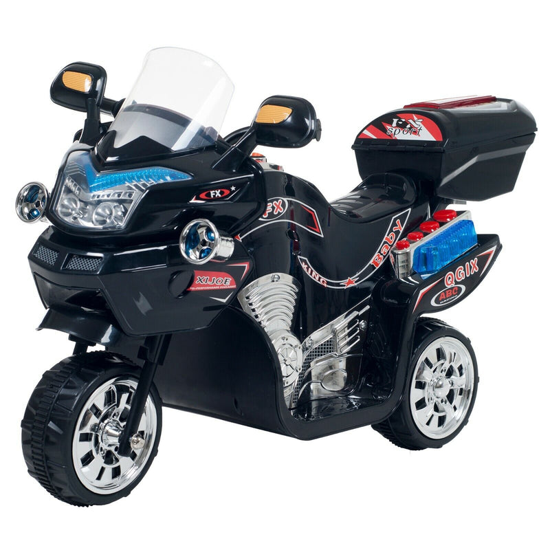 Load image into Gallery viewer, Black Toddler Motorcycle Trike: A Fun and Powerful Outdoor Ride for Kids
