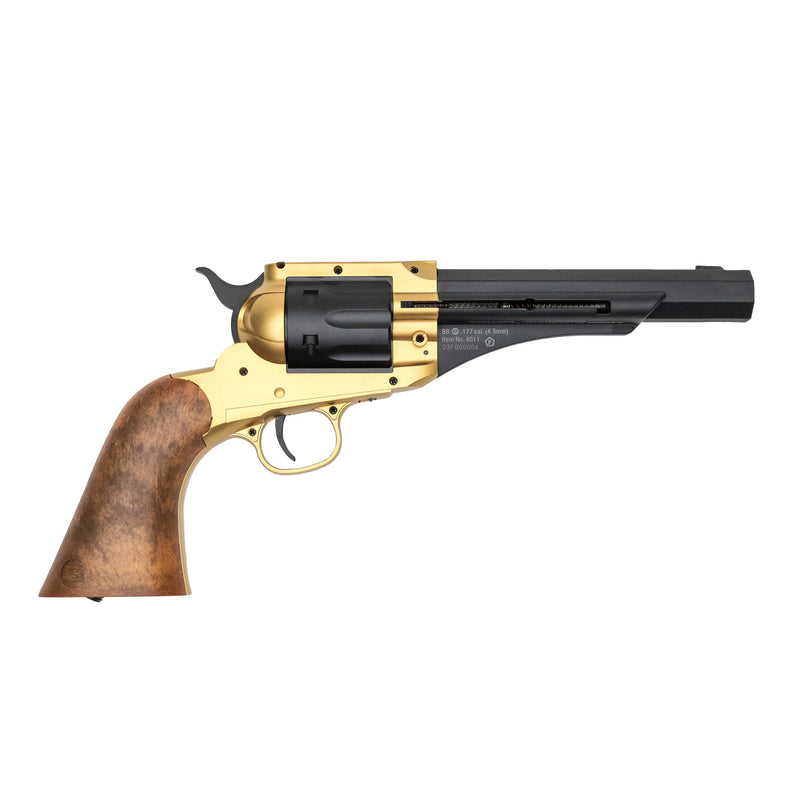 Load image into Gallery viewer, 1858 CO2 Pistol Kit - Black &amp; Gold
