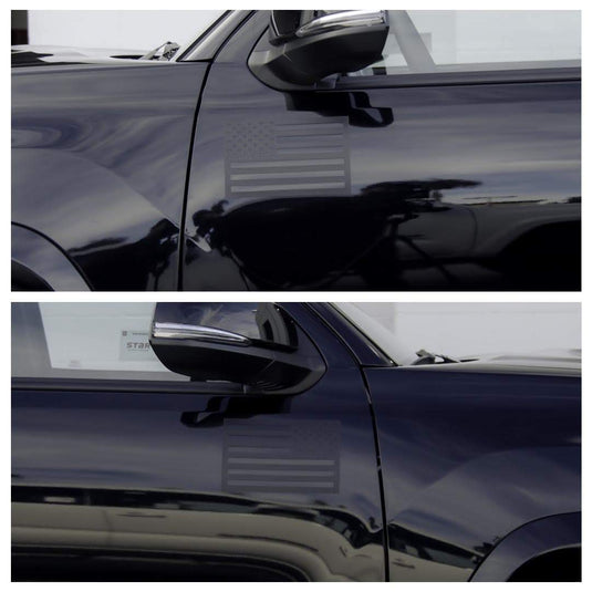 American Flag Vehicle Magnets - Black (Best-Seller)