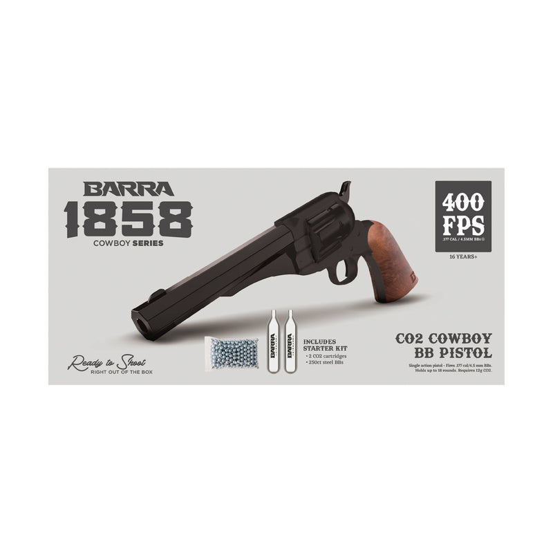 Load image into Gallery viewer, 1858 CO2 Pistol Kit - Black
