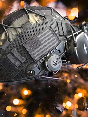 Load image into Gallery viewer, (PAIR of TWO) Reflective 3D US Flag Patch with Hook and Loop
