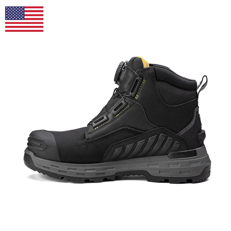 Load image into Gallery viewer, Wildwood 6” Composite Toe Turbolace™ Work Boot - Black - Made in USA

