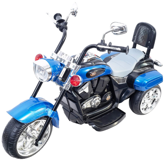 Load image into Gallery viewer, Blue 1-3 Year Old Kids&#39; Motorcycle with Wheels
