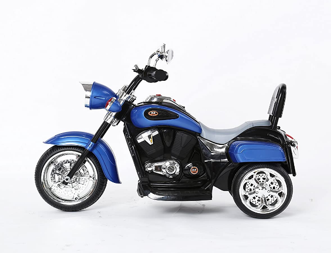 Load image into Gallery viewer, Blue 1-3 Year Old Kids&#39; Motorcycle with Wheels

