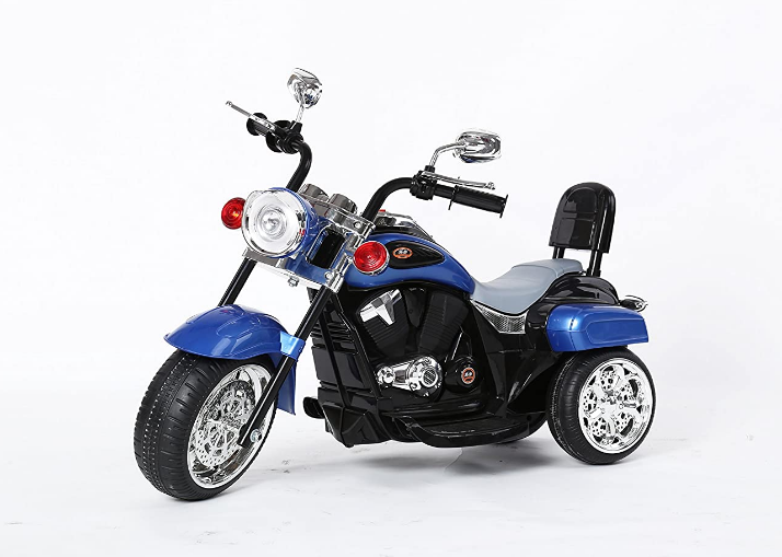 Load image into Gallery viewer, Blue 1-3 Year Old Kids&#39; Motorcycle with Wheels
