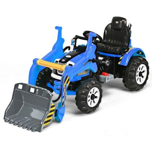Load image into Gallery viewer, Blue 12V Battery-Powered Children&#39;s Dumper Truck for Endless Playtime Fun
