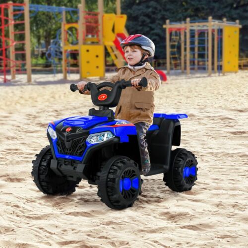 Load image into Gallery viewer, Blue 6V Battery-Powered Kids&#39; ATV Ride-On Car
