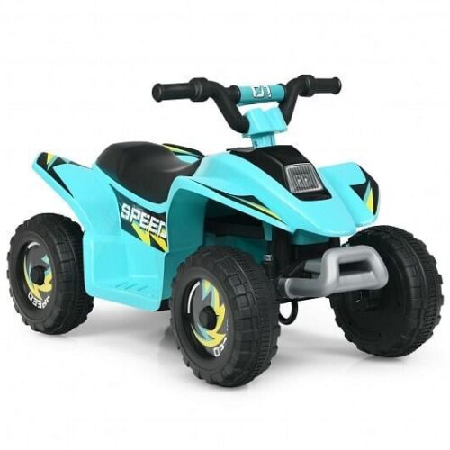 Load image into Gallery viewer, Blue 6V Electric ATV Ride-On Toy for Kids with 4 Wheels

