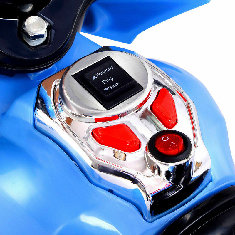 Load image into Gallery viewer, Blue 6V Electric Ride-On Motorcycle for Kids - Battery Powered 3 Wheel Toy

