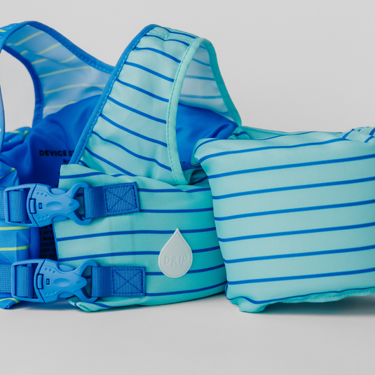 Blue Lemonade Stripe Kids Float