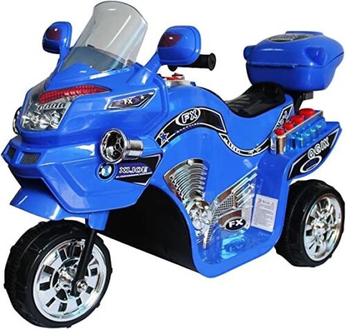 Load image into Gallery viewer, Blue Lil Rider 3-Wheel FX Sport Bike - Battery Powered for Endless Fun!

