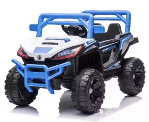 Load image into Gallery viewer, Blue UTV Ride On Car for Kids with Remote Control and Sound Effects
