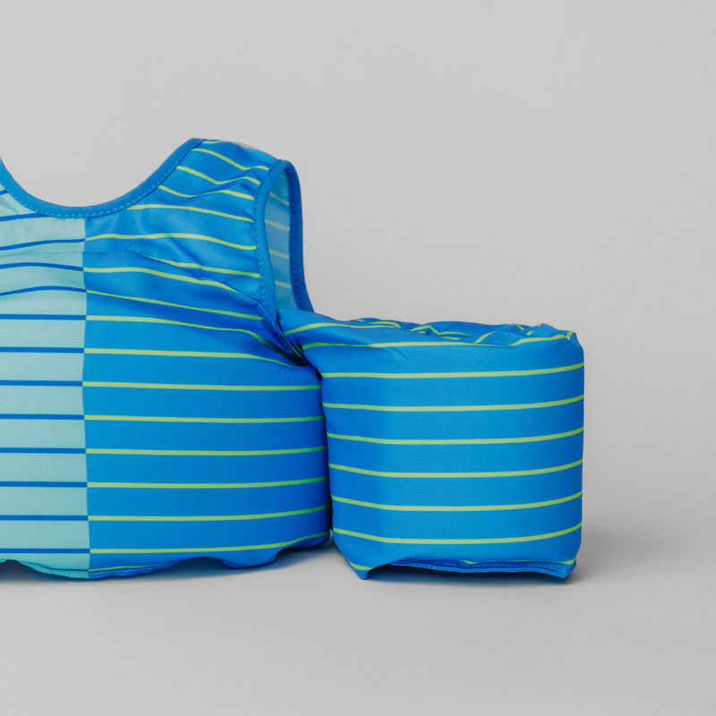 Load image into Gallery viewer, Blue Lemonade Stripe Kids Float

