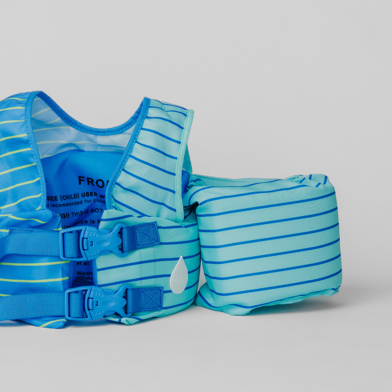 Load image into Gallery viewer, Blue Lemonade Stripe Kids Float

