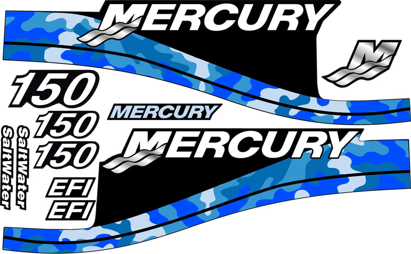 Load image into Gallery viewer, CAMOUFLAGE Replacement Decal Kit For Mercury &quot;150HP&quot; Outboard Motor
