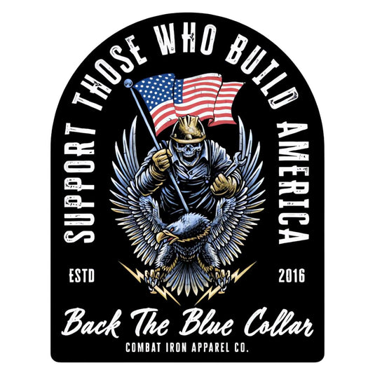 Support Those Who Build America Decal Sticker