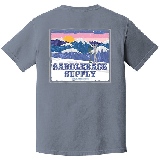 Snowy Peaks Pigment Tee