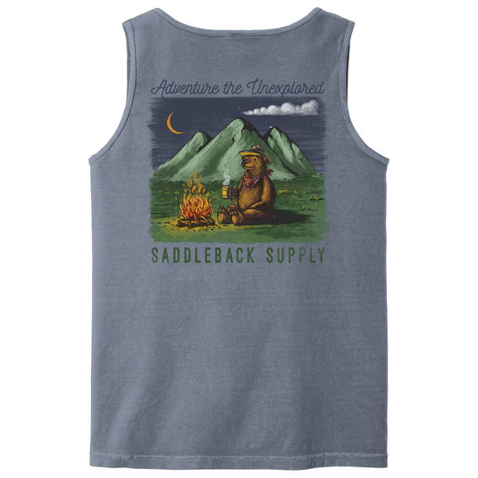 Camping Bear Pigment Tank Top