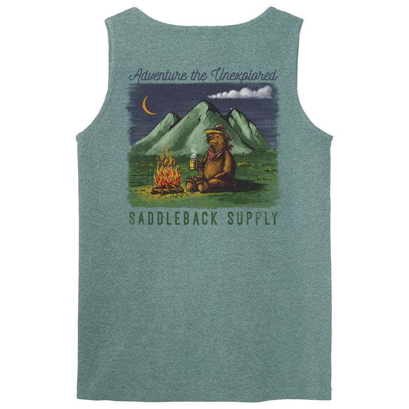 Load image into Gallery viewer, Camping Bear Pigment Tank Top
