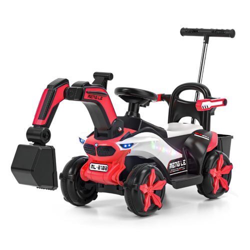 Load image into Gallery viewer, Bluetooth Helmet Electric Excavator Toy Car for Kids: A 2-in-1 Exciting Playtime Experience!
